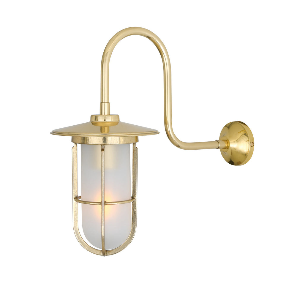 Mullan Lighting - One Light Wall Sconce - Fabo - Polished Brass- Union Lighting Luminaires Decor