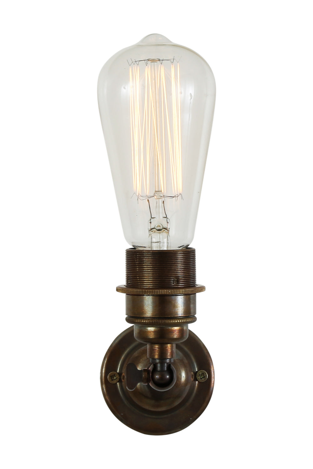 Mullan Lighting - One Light Wall Sconce - Lome - Antique Brass- Union Lighting Luminaires Decor