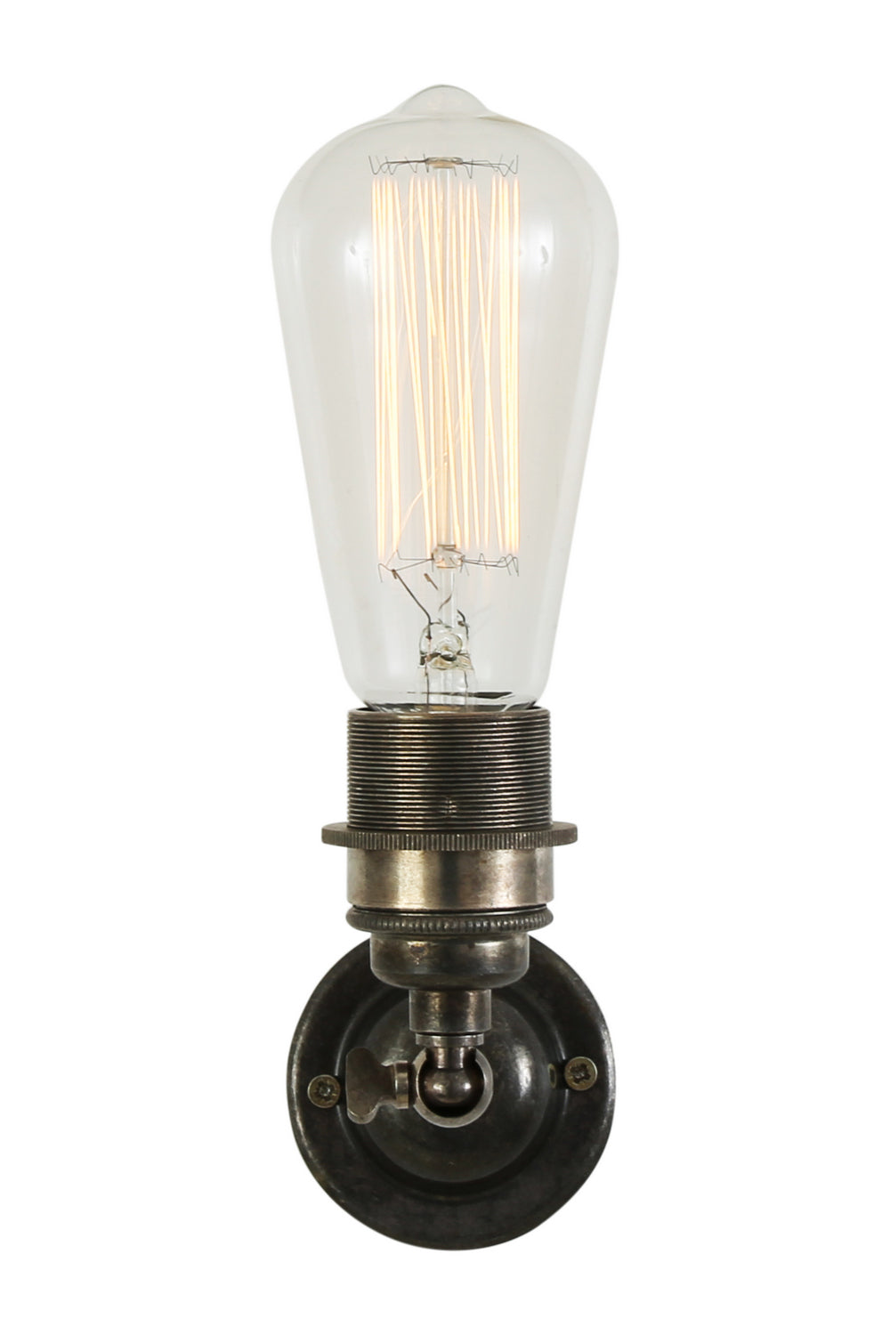 Mullan Lighting - One Light Wall Sconce - Lome - Antique Silver- Union Lighting Luminaires Decor