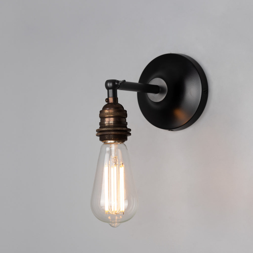 Mullan Lighting - One Light Wall Sconce - Lome - Matt Black- Union Lighting Luminaires Decor