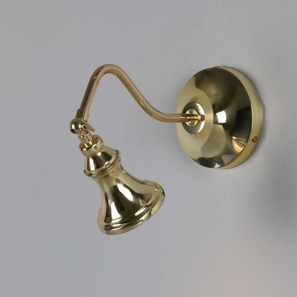 Mullan Lighting - One Light Spot Light - Kent - Polished Brass- Union Lighting Luminaires Decor