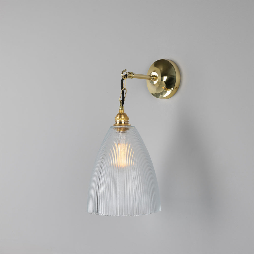 Mullan Lighting - One Light Wall Sconce - Fend - Polished Brass- Union Lighting Luminaires Decor
