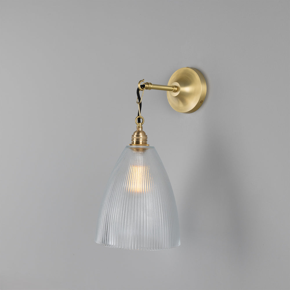 Mullan Lighting - One Light Wall Sconce - Fend - Satin Brass- Union Lighting Luminaires Decor