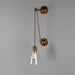 Mullan Lighting - One Light Wall Sconce - Rigale - Antique Brass- Union Lighting Luminaires Decor