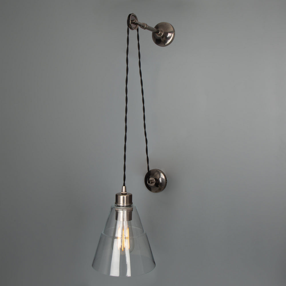 Mullan Lighting - One Light Wall Sconce - Rigale - Antique Silver- Union Lighting Luminaires Decor