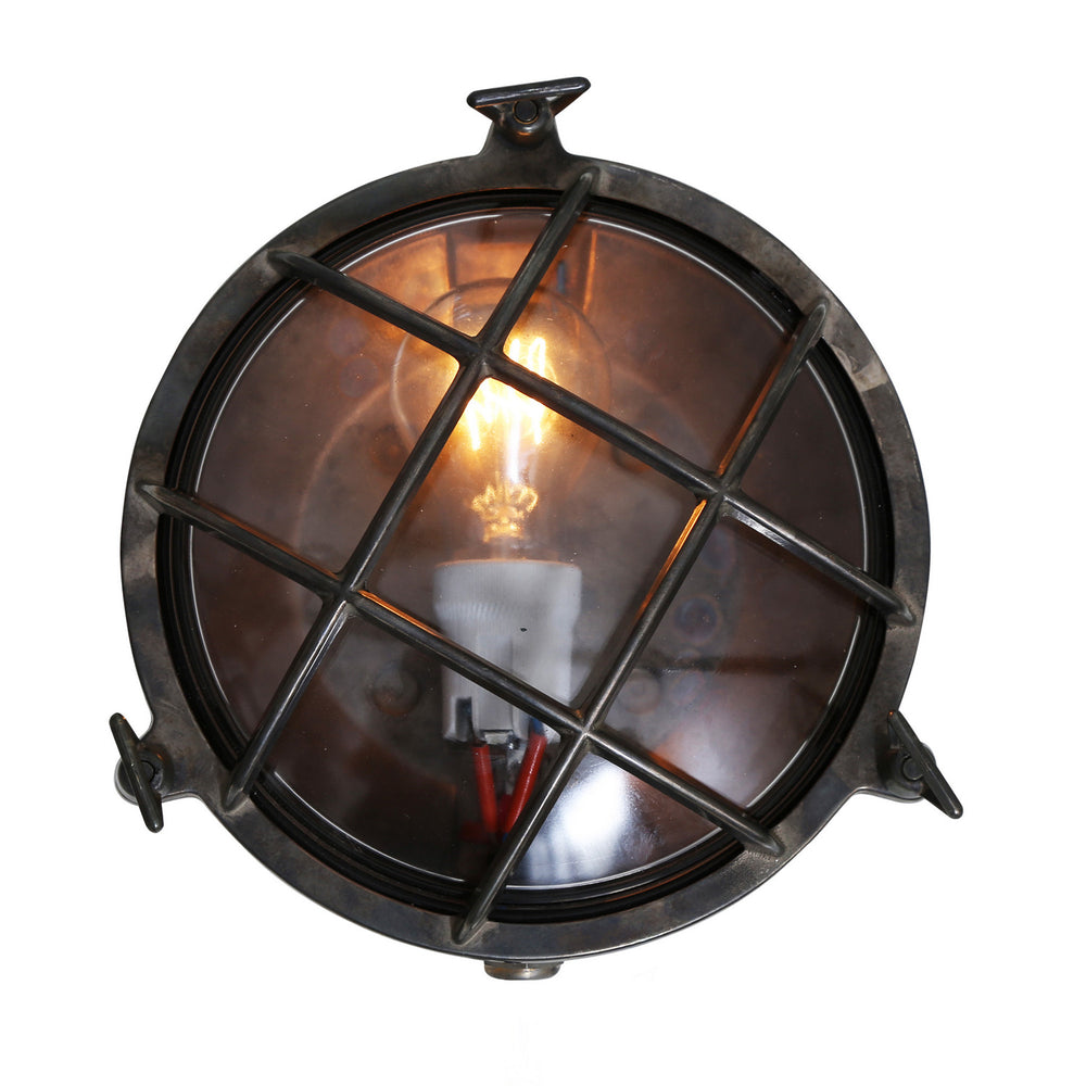 Mullan Lighting - One Light Bulkhead - Ergo - Antique Silver- Union Lighting Luminaires Decor