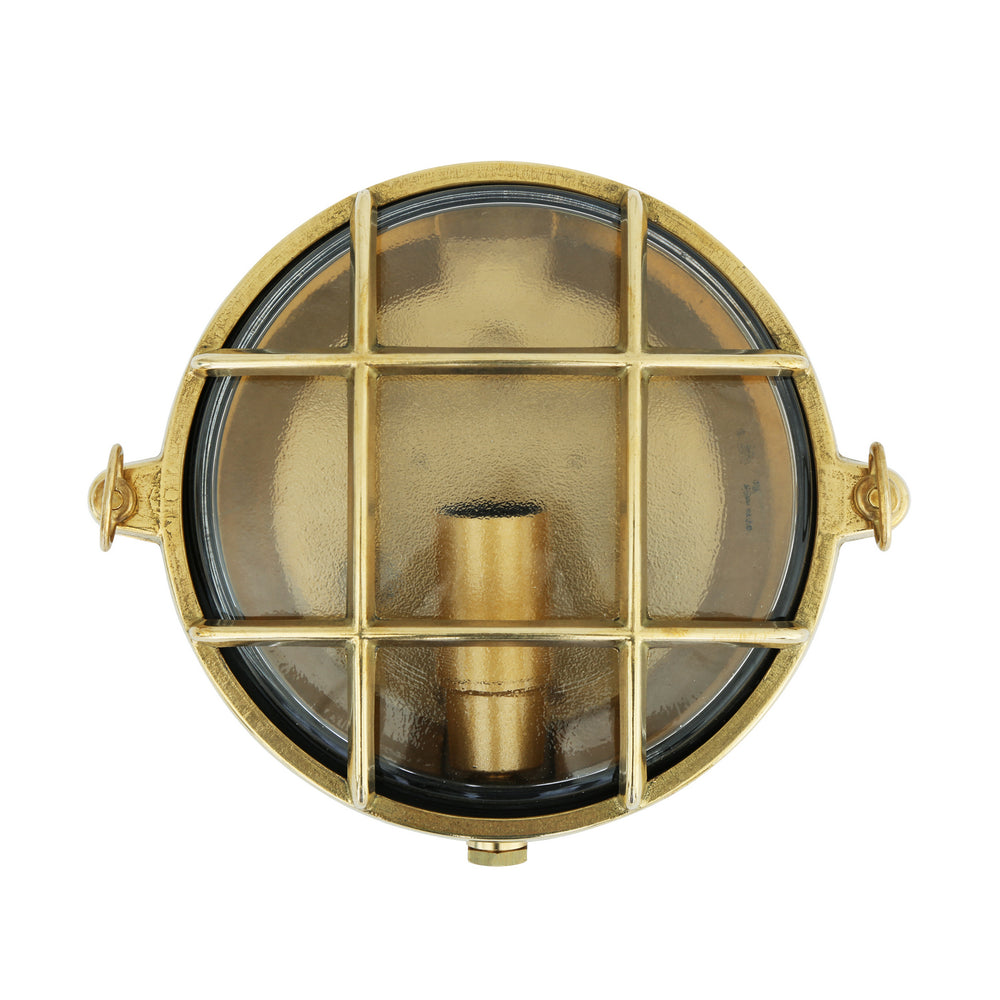 Mullan Lighting - One Light Bulkhead - Ergo - Natural Brass- Union Lighting Luminaires Decor
