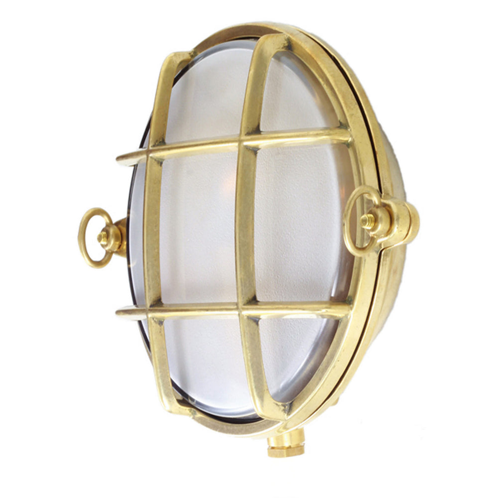Mullan Lighting - One Light Bulkhead - Ergo - Raw Brass- Union Lighting Luminaires Decor