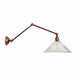 Mullan Lighting - One Light Wall Sconce - Rebell - Antique Brass- Union Lighting Luminaires Decor