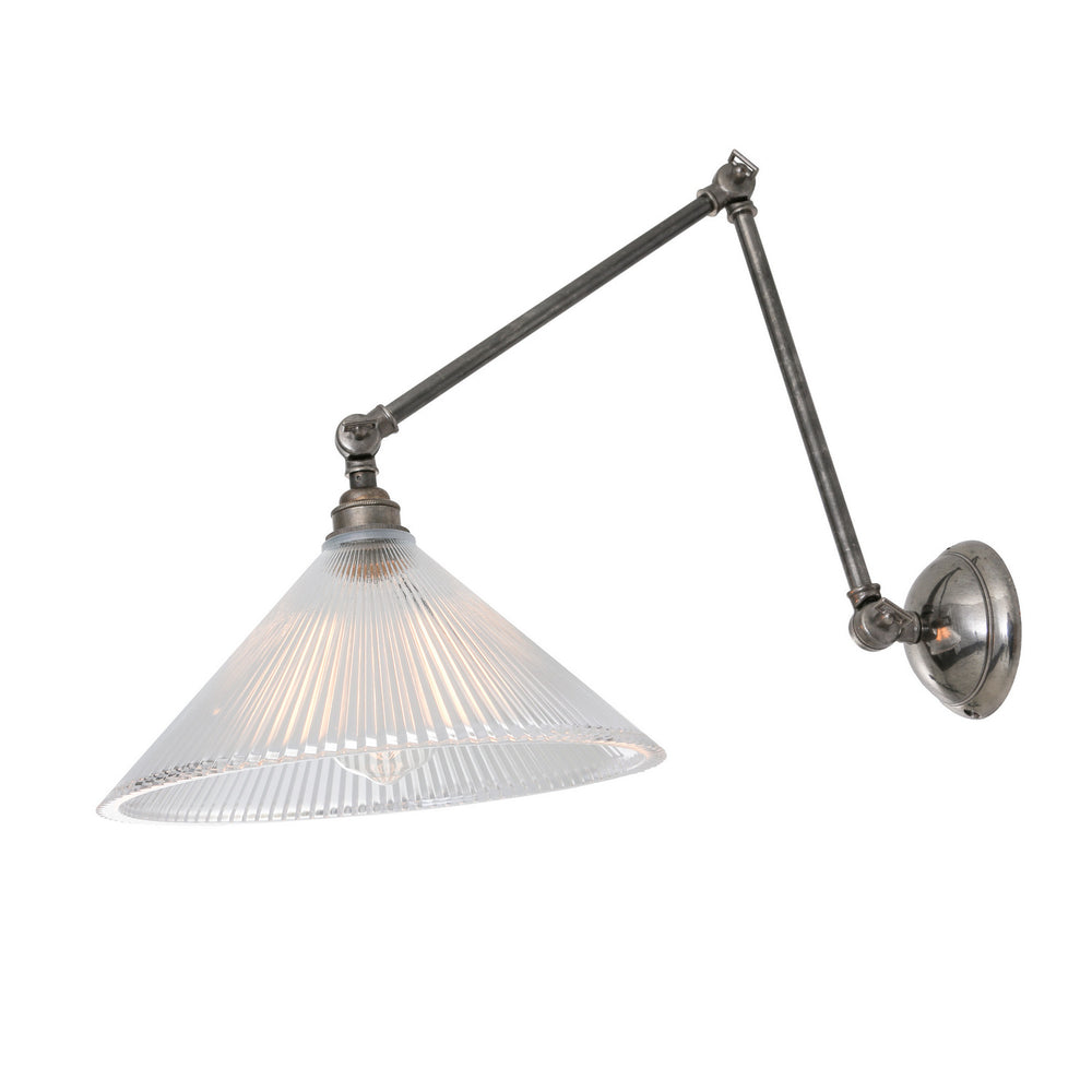 Mullan Lighting - One Light Wall Sconce - Rebell - Antique Silver- Union Lighting Luminaires Decor