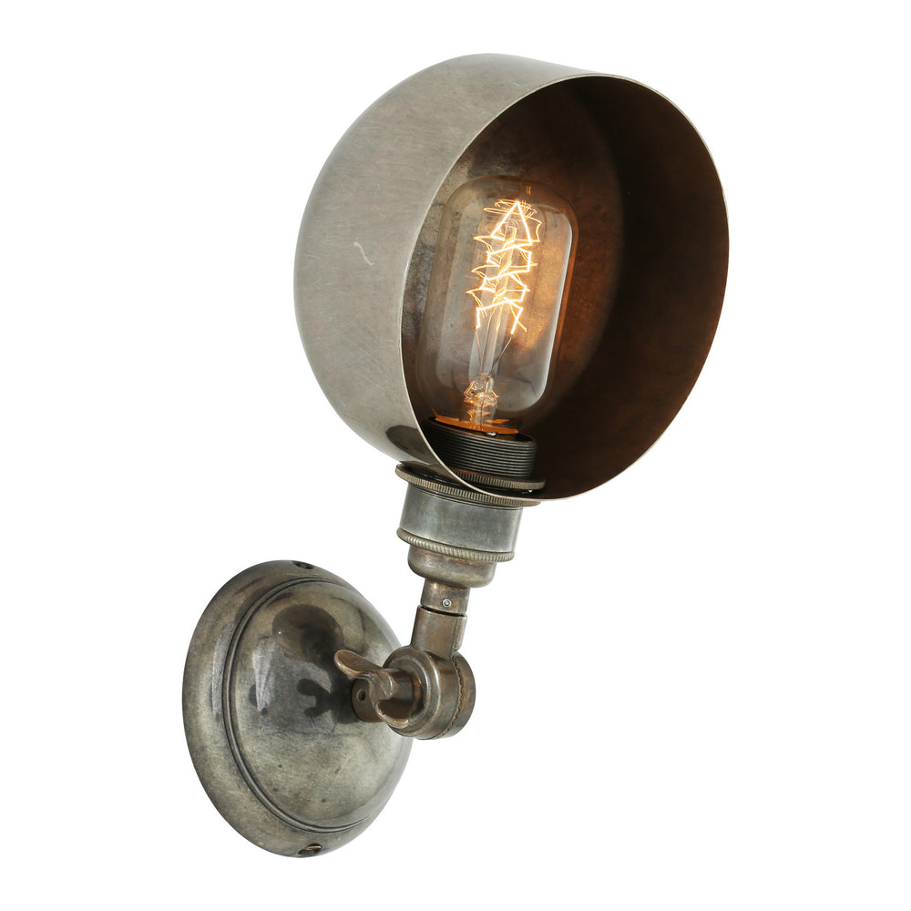Mullan Lighting - One Light Wall Sconce - San - Antique Silver- Union Lighting Luminaires Decor