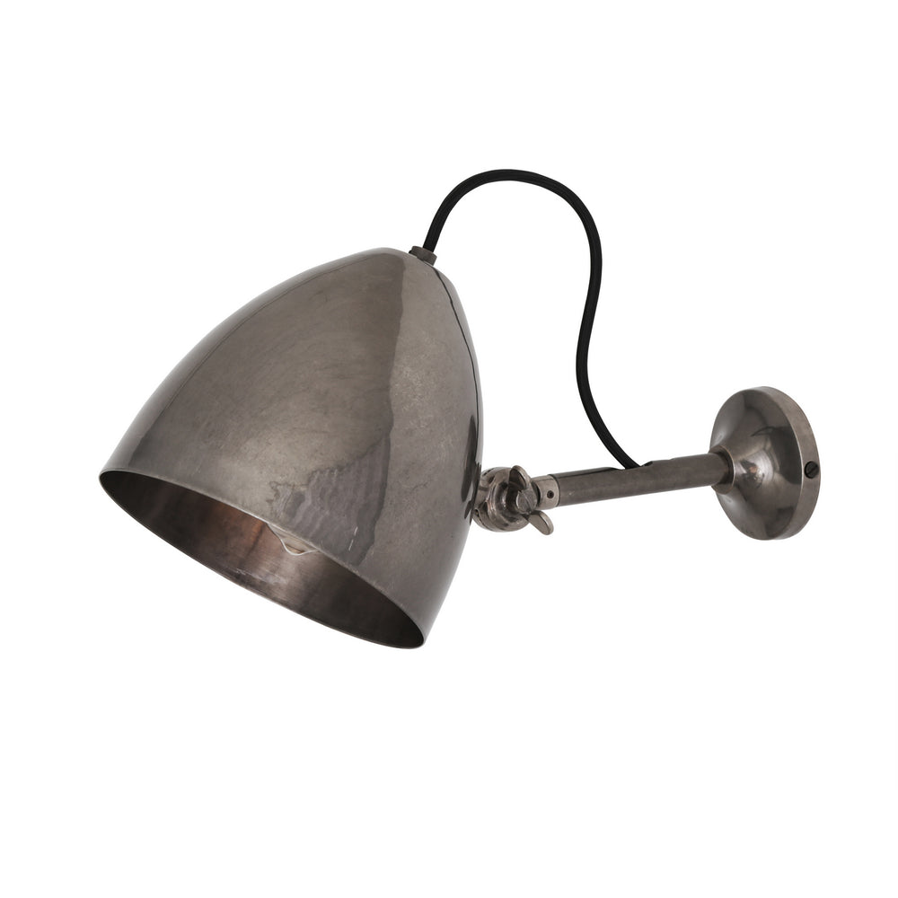 Mullan Lighting - One Light Wall Sconce - Quito - Antique Silver- Union Lighting Luminaires Decor