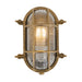 Mullan Lighting - One Light Bulkhead - Ruben - Natural Brass- Union Lighting Luminaires Decor