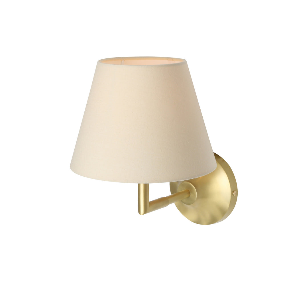 Mullan Lighting - One Light Wall Sconce - Kilkee - Satin Brass- Union Lighting Luminaires Decor