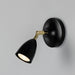 Mullan Lighting - One Light Wall Sconce - Lainio - Polished Brass / Matte Black Shade & Wall Plate- Union Lighting Luminaires Decor