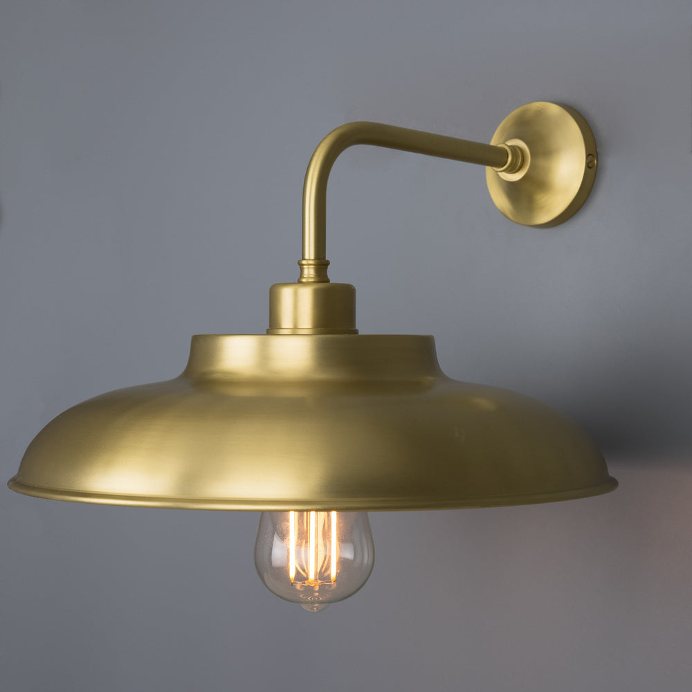 Mullan Lighting - One Light Wall Sconce - Telal - Satin Brass- Union Lighting Luminaires Decor