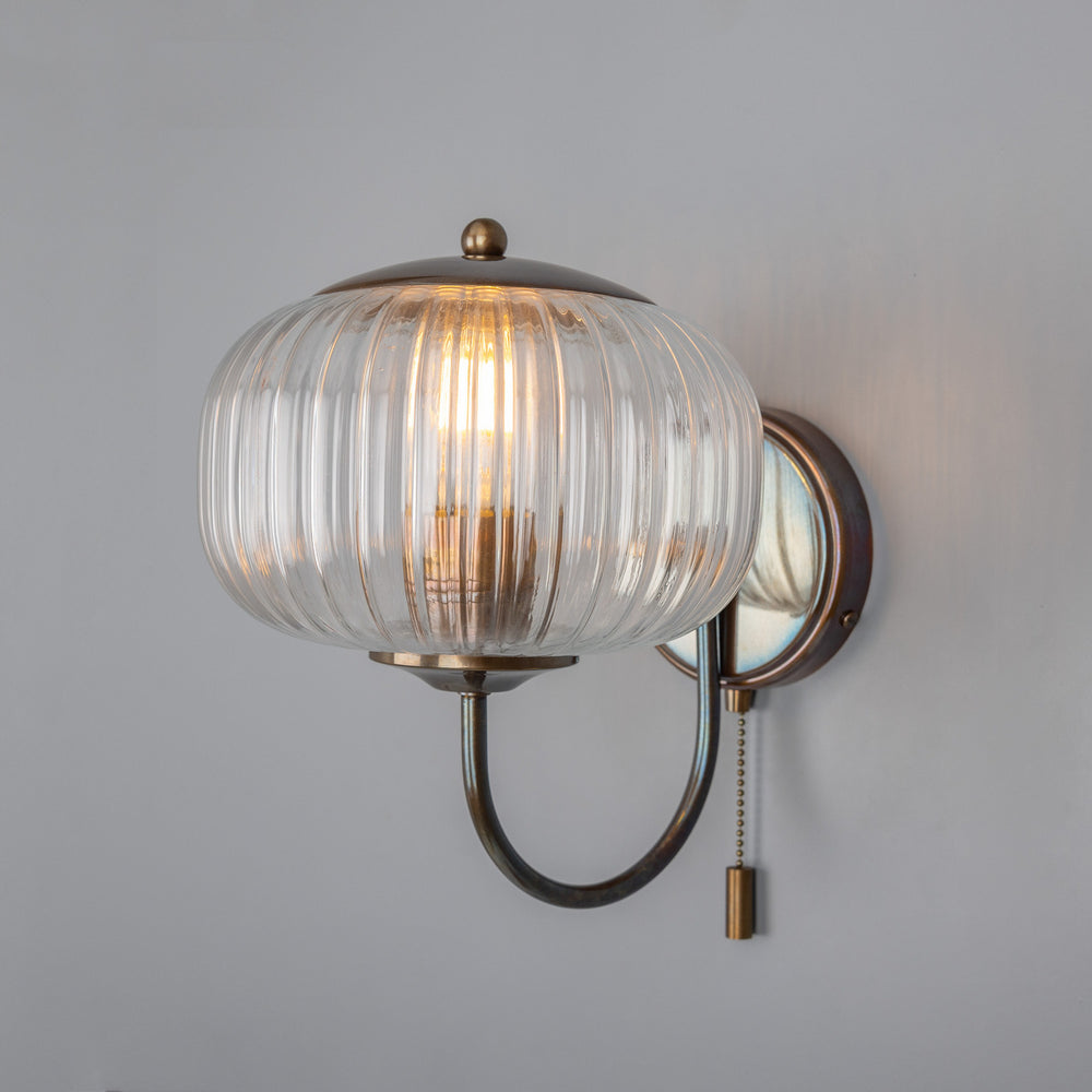 Mullan Lighting - One Light Wall Sconce - Nehir - Antique Brass- Union Lighting Luminaires Decor