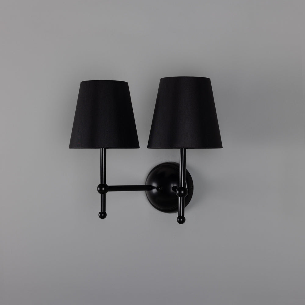 Mullan Lighting - Two Light Wall Sconce - Bursa - Matte Black- Union Lighting Luminaires Decor