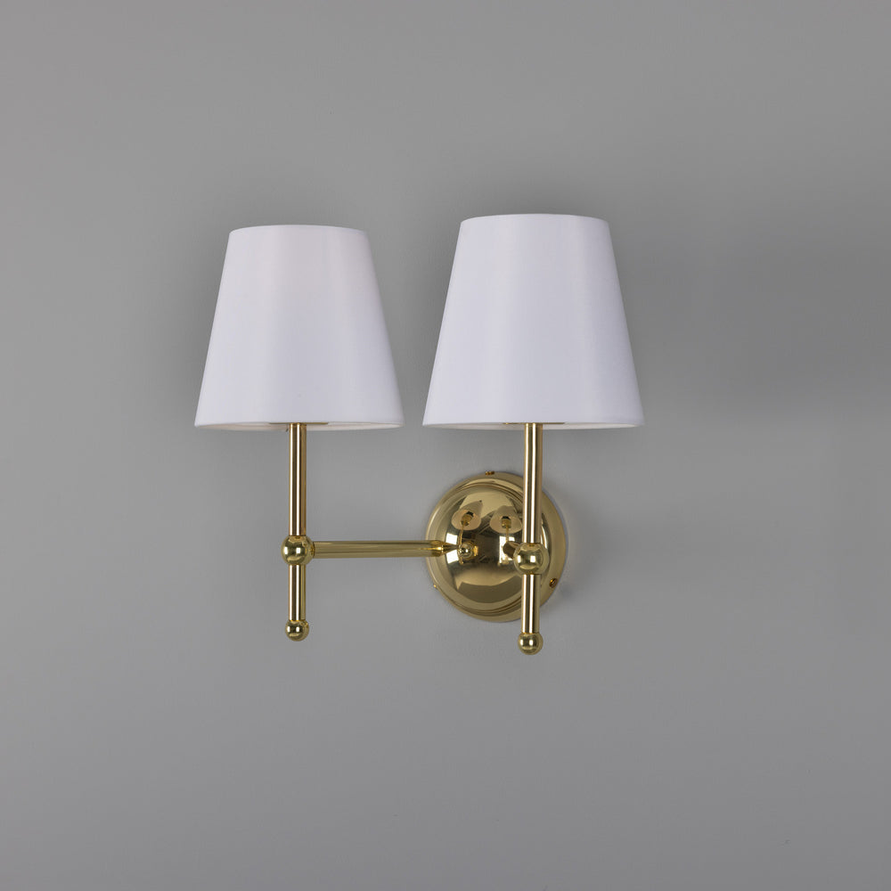 Mullan Lighting - Two Light Wall Sconce - Bursa - Polished Brass- Union Lighting Luminaires Decor