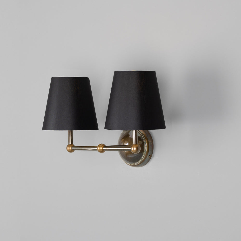 Mullan Lighting - Two Light Wall Sconce - Busan - Antique Brass- Union Lighting Luminaires Decor