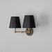 Mullan Lighting - Two Light Wall Sconce - Busan - Antique Brass- Union Lighting Luminaires Decor