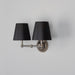 Mullan Lighting - Two Light Wall Sconce - Busan - Antique Silver- Union Lighting Luminaires Decor