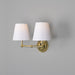Mullan Lighting - Two Light Wall Sconce - Busan - Polished Brass- Union Lighting Luminaires Decor
