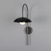 Mullan Lighting - One Light Wall Sconce - Marrakesh - Ant. Silver & Matte Black- Union Lighting Luminaires Decor