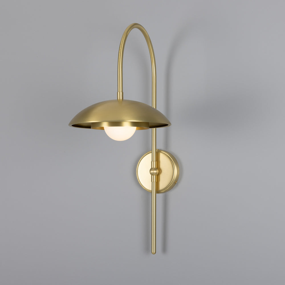 Mullan Lighting - One Light Wall Sconce - Marrakesh - Satin Brass- Union Lighting Luminaires Decor