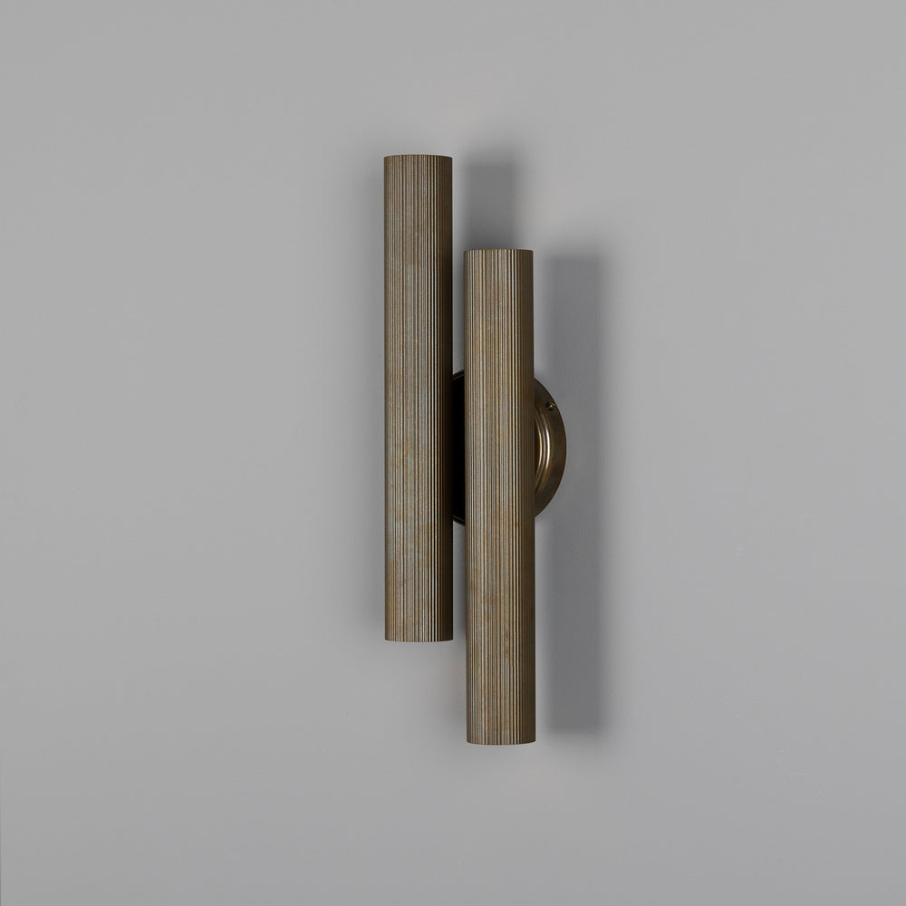 Mullan Lighting - Four Light Wall Sconce - Double Royce - Antique Brass- Union Lighting Luminaires Decor