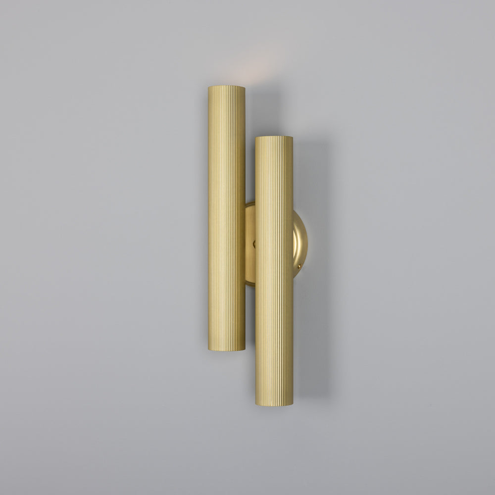 Mullan Lighting - Four Light Wall Sconce - Double Royce - Satin Brass- Union Lighting Luminaires Decor