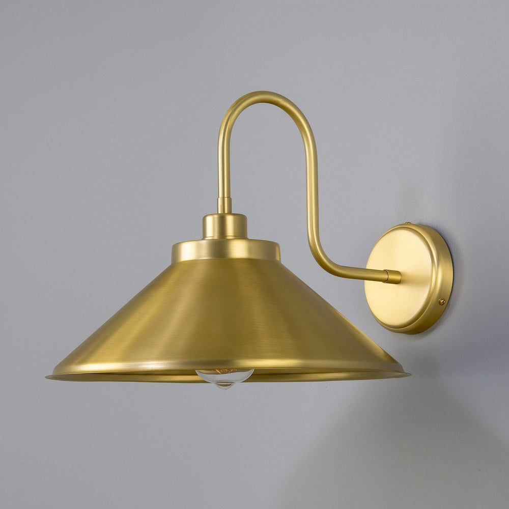 Mullan Lighting - One Light Wall Sconce - Rio - Satinbrass- Union Lighting Luminaires Decor