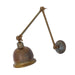 Mullan Lighting - One Light Poster Light - Dale - Antique Brass- Union Lighting Luminaires Decor