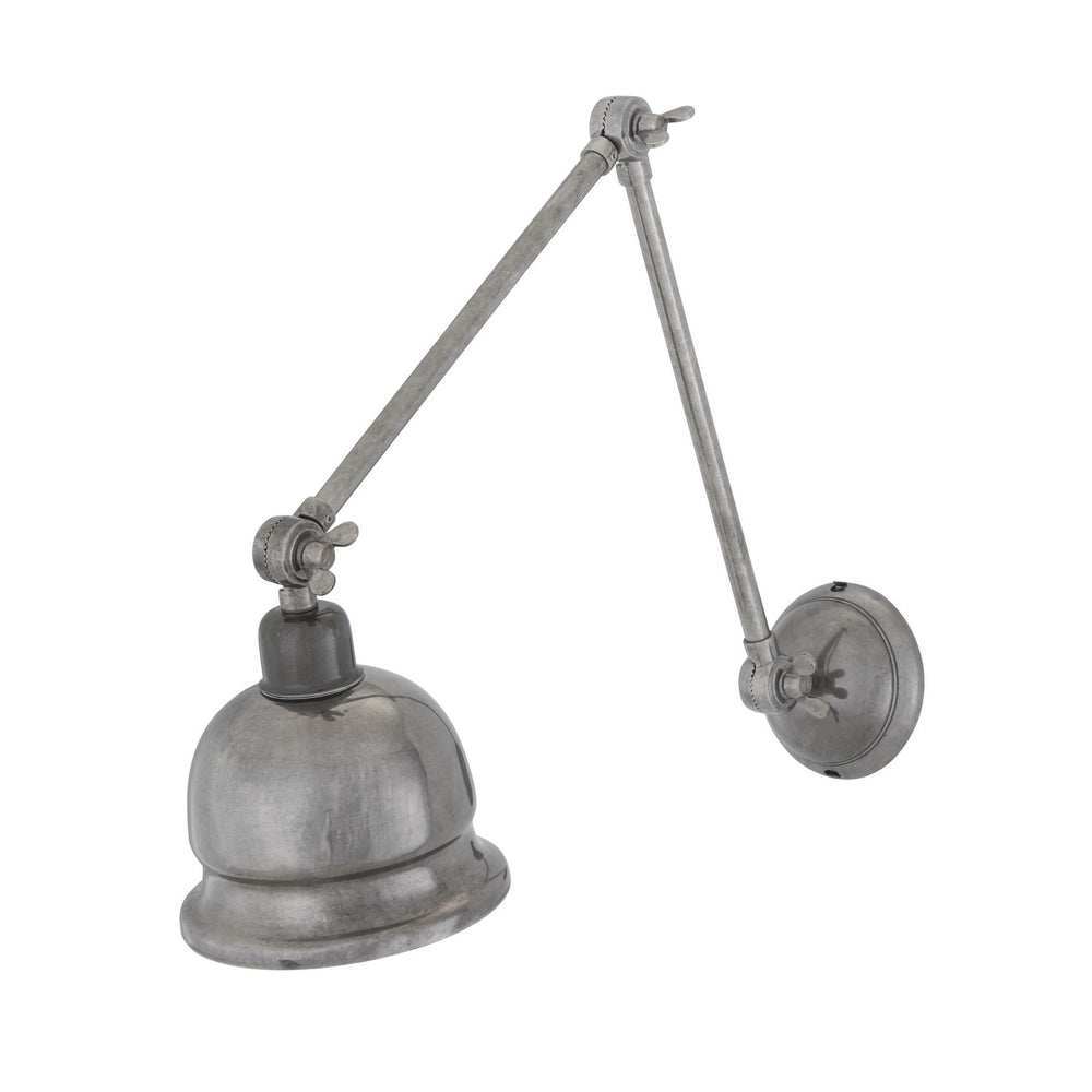 Mullan Lighting - One Light Poster Light - Dale - Antique Silver- Union Lighting Luminaires Decor