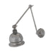 Mullan Lighting - One Light Poster Light - Dale - Antique Silver- Union Lighting Luminaires Decor