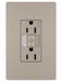 Legrand Canada - Tamper-Resistant 15A Duplex Self-Test GFCI Receptacles with SafeLock Protection and Night Light - Nickel- Union Lighting Luminaires Decor