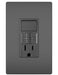 Legrand Canada - Combination Single Pole Switch and Tamper-Reistant 15A Duplex Self-Test GFCI Receptacles w SafeLock - Black- Union Lighting Luminaires Decor