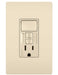 Legrand Canada - Combination Single Pole Switch and Tamper-Reistant 15A Duplex Self-Test GFCI Receptacles w SafeLock - Light Almond- Union Lighting Luminaires Decor