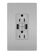 Legrand Canada - Tamper-Resistant 15A Duplex Self-Test GFCI Receptacles with SafeLock Protection, USB Type A/A - Grey- Union Lighting Luminaires Decor