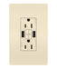 Legrand Canada - Tamper-Resistant 15A Duplex Self-Test GFCI Receptacles with SafeLock Protection, USB Type A/A - Light Almond- Union Lighting Luminaires Decor