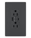 Legrand Canada - Tamper-Resistant 15A Duplex Self-Test GFCI Receptacles with SafeLock Protection, USB Type A/C C4 - Graphite- Union Lighting Luminaires Decor