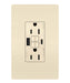Legrand Canada - Tamper-Resistant 15A Duplex Self-Test GFCI Receptacles with SafeLock Protection, USB Type A/C - Light Almond- Union Lighting Luminaires Decor
