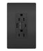Legrand Canada - Tamper Weather-Resistant 15A Duplex Self-Test GFCI Receptacles w SafeLock, USB Type A/C Outlets - Black- Union Lighting Luminaires Decor