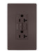 Legrand Canada - Tamper-Resistant 20A Duplex Self-Test GFCI Receptacle with SafeLock Protection - Dark Bronze- Union Lighting Luminaires Decor