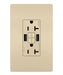 Legrand Canada - Tamper-Resistant 20A Duplex Self-Test GFCI Receptacles with SafeLock Protection, Type A/A Outlet - Ivory- Union Lighting Luminaires Decor