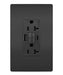 Legrand Canada - Tamper-Resistant 20A Duplex Self-Test GFCI Receptacles with SafeLock Protection, Type A/C Outlet - Black- Union Lighting Luminaires Decor