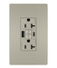 Legrand Canada - Tamper-Resistant 20A Duplex Self-Test GFCI Receptacles with SafeLock Protection, Type A/C Outlet - Nickel- Union Lighting Luminaires Decor