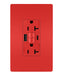 Legrand Canada - Tamper-Resistant 20A Duplex Self-Test GFCI Receptacles with SafeLock Protection, Type A/C Outlet - Red- Union Lighting Luminaires Decor