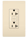 Legrand Canada - Tamper-Resistant Weather-Resistant 20A Duplex Self-Test GFCI Receptacles with SafeLock Protection - Light Almond- Union Lighting Luminaires Decor