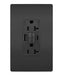 Legrand Canada - Tamper Weather-Resistant 20A Duplex Self-Test GFCI Receptacles w SafeLock, Type A/C Outlet - Black- Union Lighting Luminaires Decor